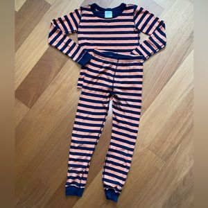 Hanna Andersson 140 Halloween Black Orange Pajamas